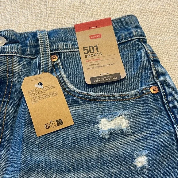 501 High Rise Short - Fitted through the hip and thigh (29) 🔥🎁😍 - Picture 5 of 14